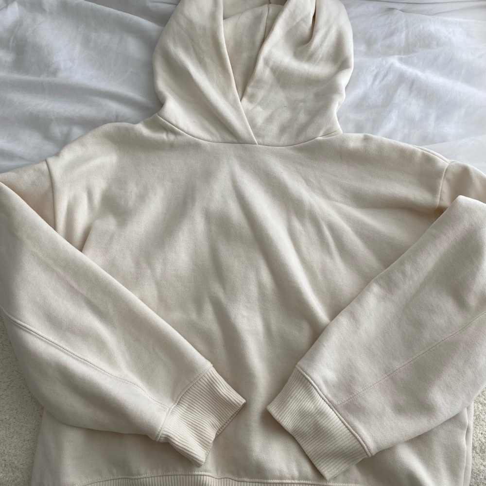 White cream hoodie